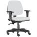 Kit 02 Cadeiras Giratória Job L02 Executiva Ergonômica Escritório Couro Sintético Branco - Lyam Decor
