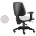 Kit 02 Cadeiras Giratória Job L02 Executiva Ergonômica Escritório Couro Sintético Branco - Lyam Decor