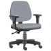 Kit 02 Cadeiras Giratória Job L02 Executiva Ergonômica Escritório Couro Sintético Cinza- Lyam Decor