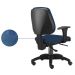 Kit 02 Cadeiras Giratória Job L02 Executiva Ergonômica Escritório Crepe Azul Marinho - Lyam Decor