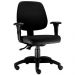 Kit 02 Cadeiras Giratória Job L02 Executiva Ergonomica Crepe Preto - Lyam Decor