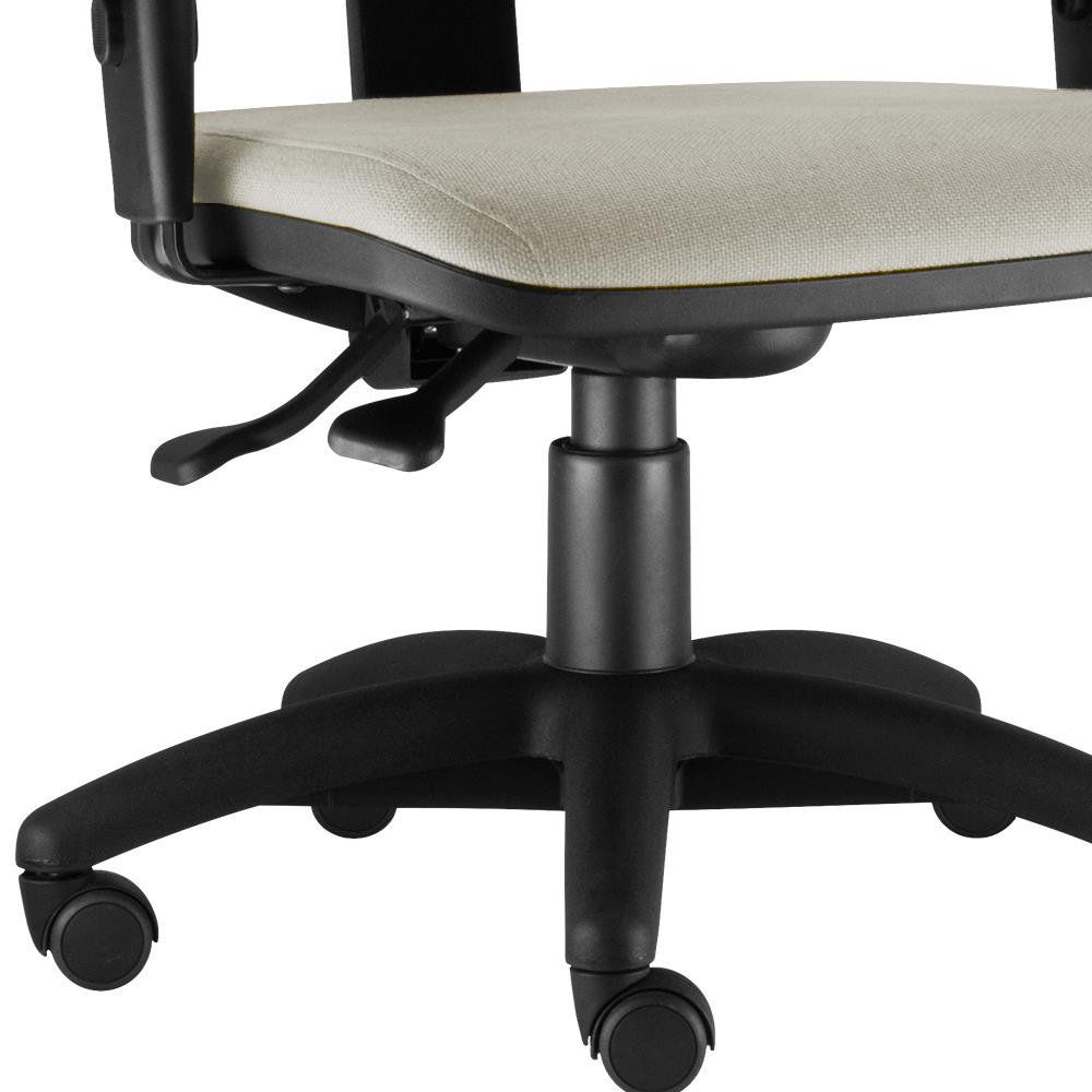 Kit 02 Cadeiras Giratória Job L02 Executiva Ergonomica Suede Bege - Lyam Decor