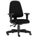 Kit 02 Cadeiras Giratória Sky L02 Diretor Executiva Crepe Preto - Lyam Decor