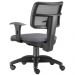 Kit 02 Cadeiras Giratória Zip L02 Executiva Ergonômica Escritório Linho Cinza - Lyam Decor