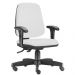 Kit 02 Cadeiras Giratórias Job L02 Diretor Executiva Couro Sintético Branco - Lyam Decor