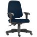 Kit 02 Cadeiras Giratórias Job L02 Diretor Executiva Crepe Azul Marinho - Lyam Decor
