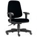 Kit 02 Cadeiras Giratórias Job L02 Diretor Executiva Crepe Preto - Lyam Decor