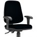 Kit 02 Cadeiras Giratórias Job L02 Diretor Executiva Crepe Preto - Lyam Decor