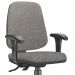 Kit 02 Cadeiras Giratórias Job L02 Diretor Executiva Linho Chumbo - Lyam Decor
