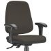 Kit 02 Cadeiras Giratórias Job L02 Diretor Executiva Suede Marrom - Lyam Decor