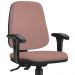 Kit 02 Cadeiras Giratórias Job L02 Diretor Executiva Suede Rosê - Lyam Decor
