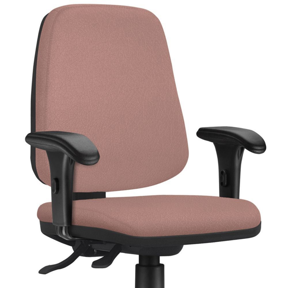 Kit 02 Cadeiras Giratórias Job L02 Diretor Executiva Suede Rosê - Lyam Decor