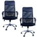 Kit 02 Cadeiras Giratórias Para Escritório Excellence Office F03 Preto- Lyam Decor
