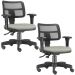 Kit 02 Cadeiras Giratórias Zip L02 Executiva Ergonômica Escritório Suede Bege - Lyam Decor