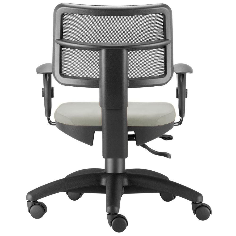 Kit 02 Cadeiras Giratórias Zip L02 Executiva Ergonômica Escritório Suede Bege - Lyam Decor