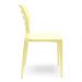 Kit 02 Cadeiras Para Cozinha Área Gourmet Jardim Empilhável Larsen P03 Amarelo - Lyam Decor