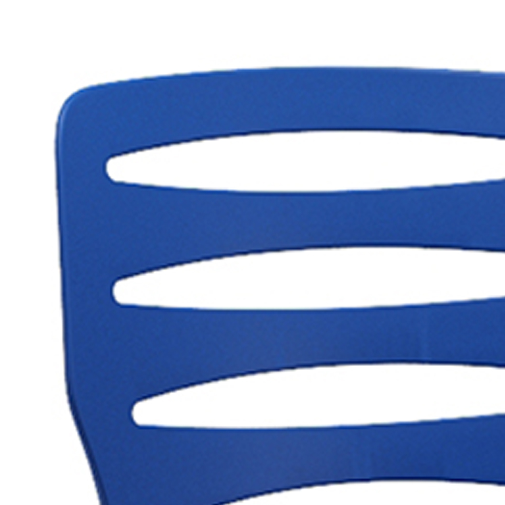 Kit 02 Cadeiras Para Cozinha Área Gourmet Jardim Empilhável Larsen P03 Azul - Lyam Decor