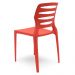 Kit 02 Cadeiras Para Cozinha Área Gourmet Jardim Empilhável Larsen P03 Vermelho - Lyam Decor