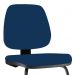 Kit 02 Cadeiras Para Escritório Job L02 Fixa Crepe Azul Marinho - Lyam Decor