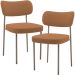 Kit 02 Cadeiras Para Sala De Jantar Melina Base Arena L02 Bouclê Terracota - Lyam Decor