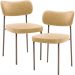 Kit 02 Cadeiras Para Sala De Jantar Melina Base Arena L02 Couríssimo Fendi - Lyam Decor