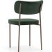 Kit 02 Cadeiras Para Sala De Jantar Melina Base Arena L02 Couríssimo Verde Musgo - Lyam Decor