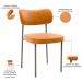 Kit 02 Cadeiras Para Sala De Jantar Melina Base Arena L02 Couríssimo Whisky - Lyam Decor