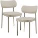 Kit 02 Cadeiras Para Sala De Jantar Melina Base Arena L02 Linho Bege - Lyam Decor