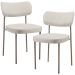 Kit 02 Cadeiras Para Sala De Jantar Melina Base Arena L02 Linho Cru - Lyam Decor