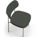 Kit 02 Cadeiras Para Sala De Jantar Melina Base Arena L02 Linho Verde Musgo - Lyam Decor