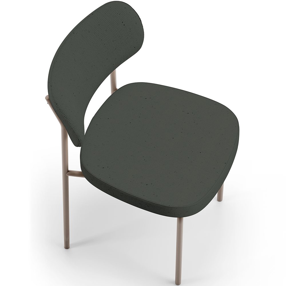 Kit 02 Cadeiras Para Sala De Jantar Melina Base Arena L02 Linho Verde Musgo - Lyam Decor
