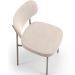 Kit 02 Cadeiras Para Sala De Jantar Melina Base Arena L02 Suede Bege - Lyam Decor