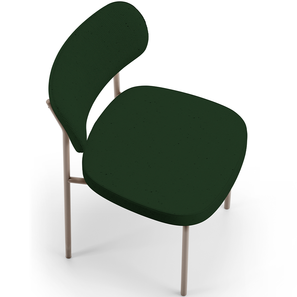 Kit 02 Cadeiras Para Sala De Jantar Melina Base Arena L02 Suede Verde Musgo - Lyam Decor