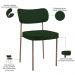 Kit 02 Cadeiras Para Sala De Jantar Melina Base Arena L02 Suede Verde Musgo - Lyam Decor