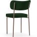 Kit 02 Cadeiras Para Sala De Jantar Melina Base Arena L02 Suede Verde Musgo - Lyam Decor