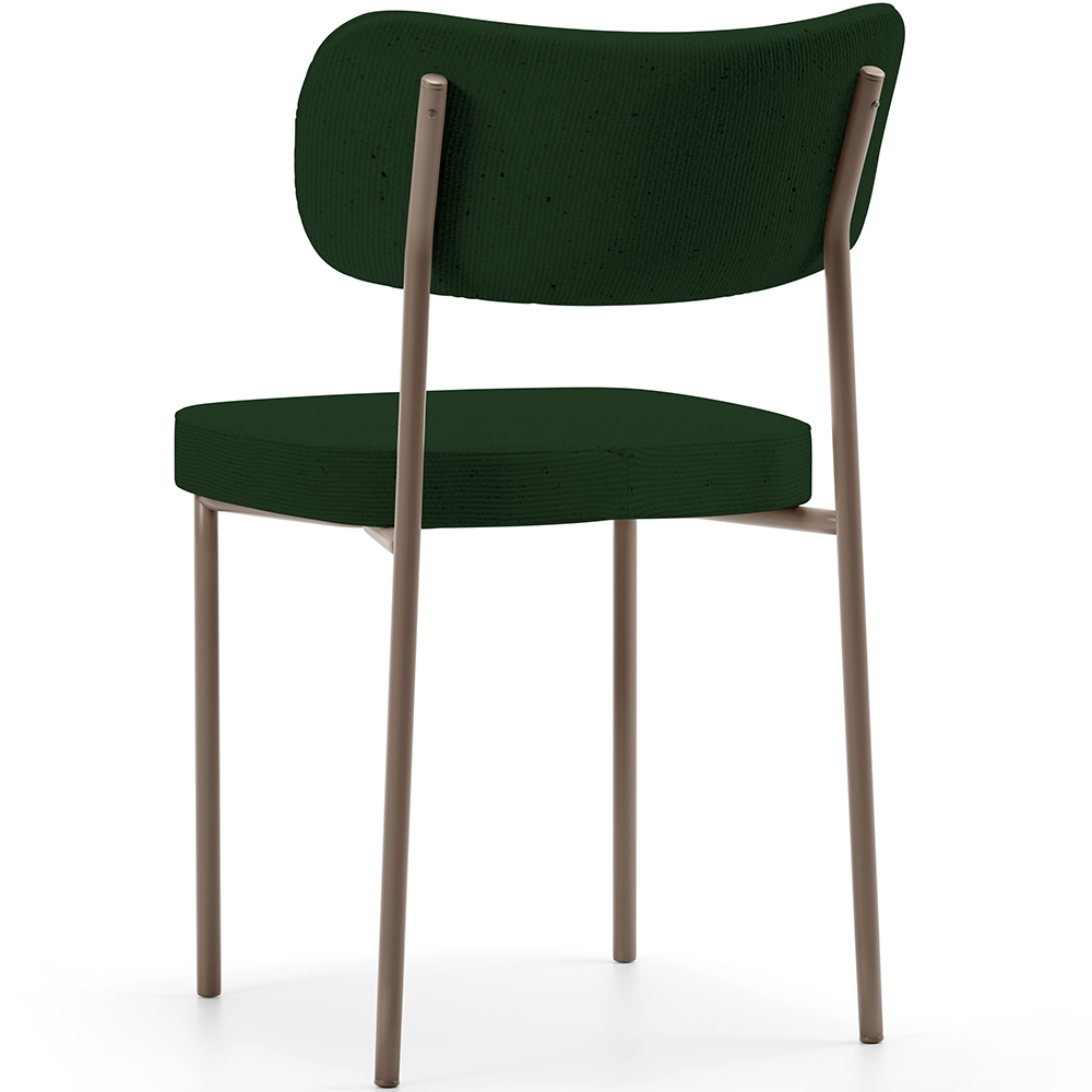 Kit 02 Cadeiras Para Sala De Jantar Melina Base Arena L02 Suede Verde Musgo - Lyam Decor