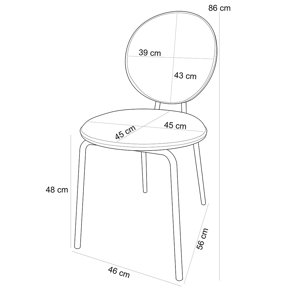 Kit 02 Cadeiras Para Sala de Jantar Cozinha Évora L02 Couríssimo Verde Musgo - Lyam