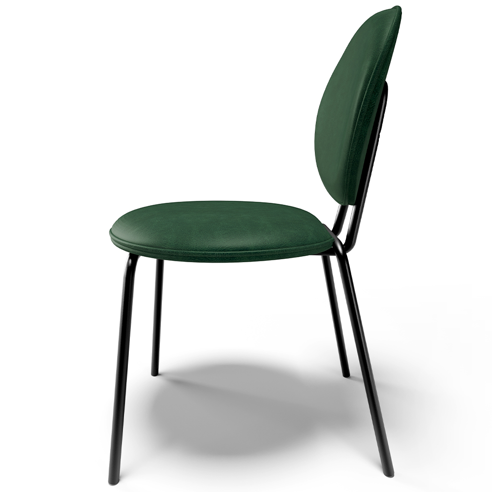 Kit 02 Cadeiras Para Sala de Jantar Cozinha Évora L02 Couríssimo Verde Musgo - Lyam