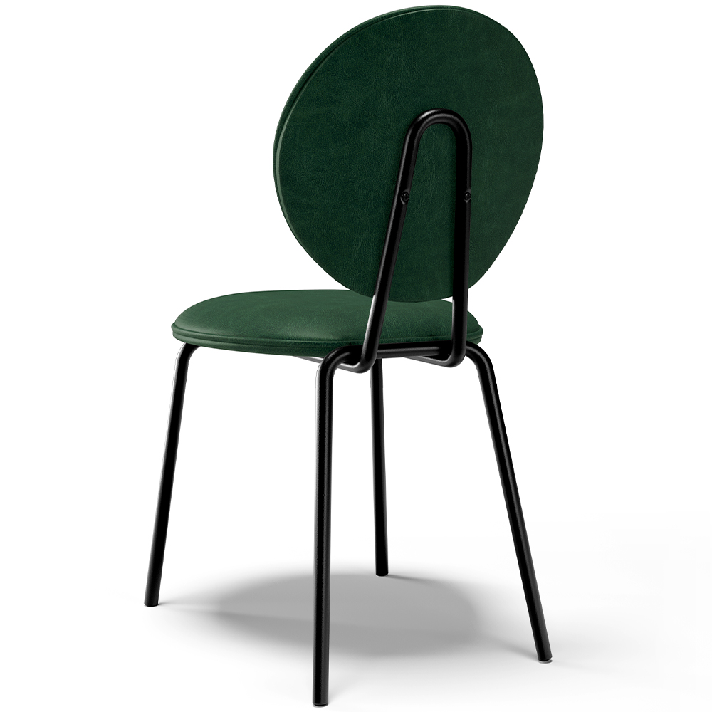 Kit 02 Cadeiras Para Sala de Jantar Cozinha Évora L02 Couríssimo Verde Musgo - Lyam