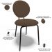 Kit 02 Cadeiras Para Sala de Jantar Cozinha Évora L02 Suede Marrom - Lyam