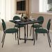 Kit 02 Cadeiras Para Sala de Jantar Cozinha Évora L02 Suede Verde Musgo - Lyam