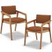 Kit 02 Cadeiras Para Sala de Jantar Estar Living Giorgia L02 Bouclê Terracota - Lyam Decor