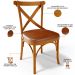 Kit 02 Cadeiras Para Sala de Jantar e Estar Living Estofada Ávila L02 Couríssimo Camel - Lyam