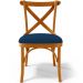 Kit 02 Cadeiras Para Sala de Jantar e Estar Living Estofada Ávila L02 Suede Azul Marinho - Lyam