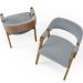 Kit 02 Cadeiras Para Sala de Jantar e Estar Living Estofada Suran L02 Bouclê Cinza - Lyam