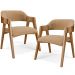 Kit 02 Cadeiras Para Sala de Jantar e Estar Living Estofada Suran L02 Bouclê Mostarda - Lyam