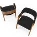 Kit 02 Cadeiras Para Sala de Jantar e Estar Living Estofada Suran L02 Bouclê Preto - Lyam