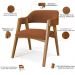 Kit 02 Cadeiras Para Sala de Jantar e Estar Living Estofada Suran L02 Bouclê Terracota - Lyam