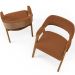 Kit 02 Cadeiras Para Sala de Jantar e Estar Living Estofada Suran L02 Bouclê Terracota - Lyam