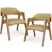 Kit 02 Cadeiras Para Sala de Jantar e Estar Living Estofada Suran L02 Couríssimo Fendi - Lyam